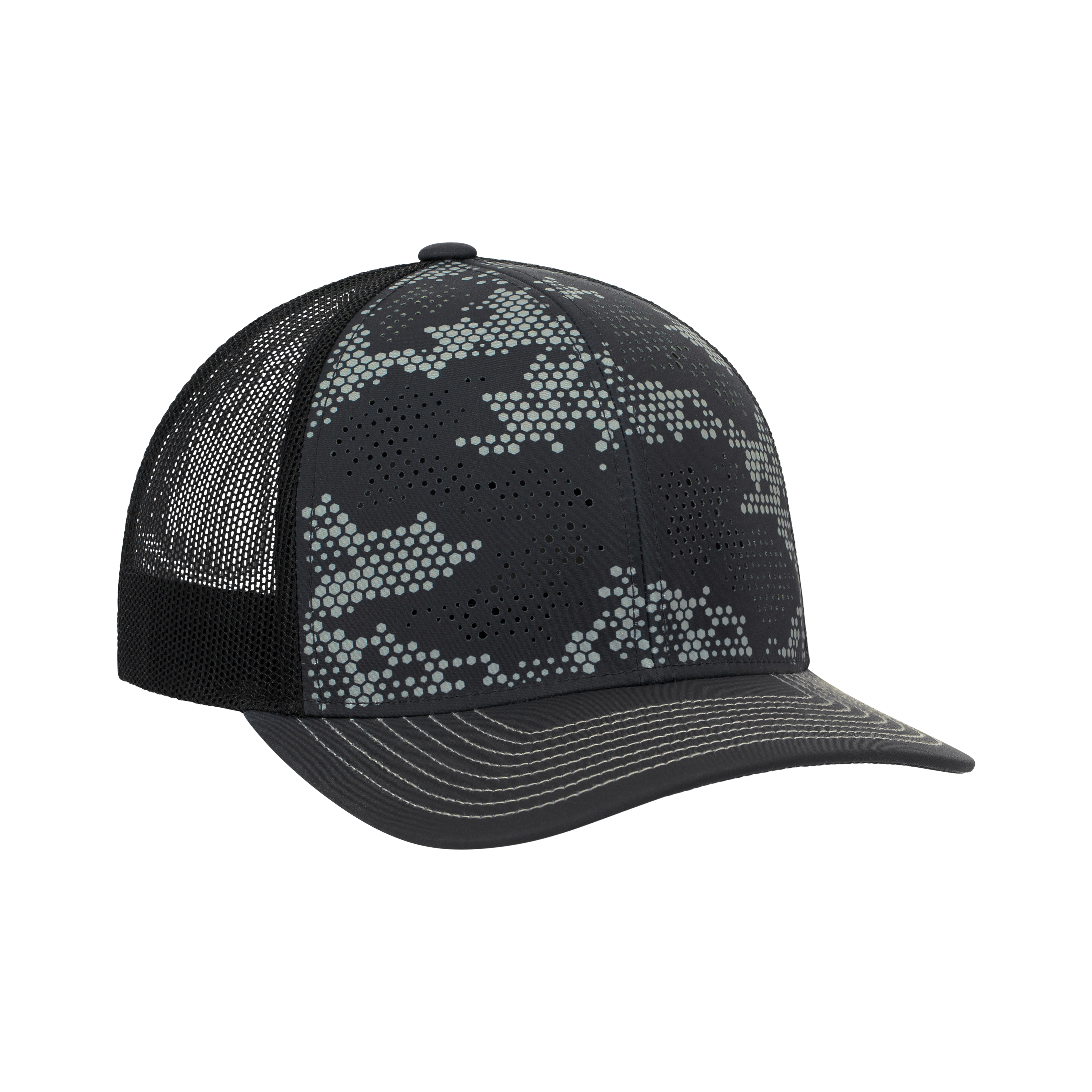 (DFW300PR) 6 Panel Urban Camo Trucker Cap