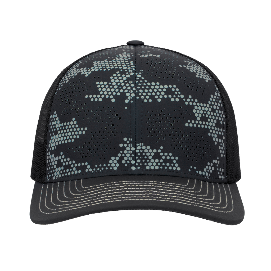 (DFW300PR) 6 Panel Urban Camo Trucker Cap