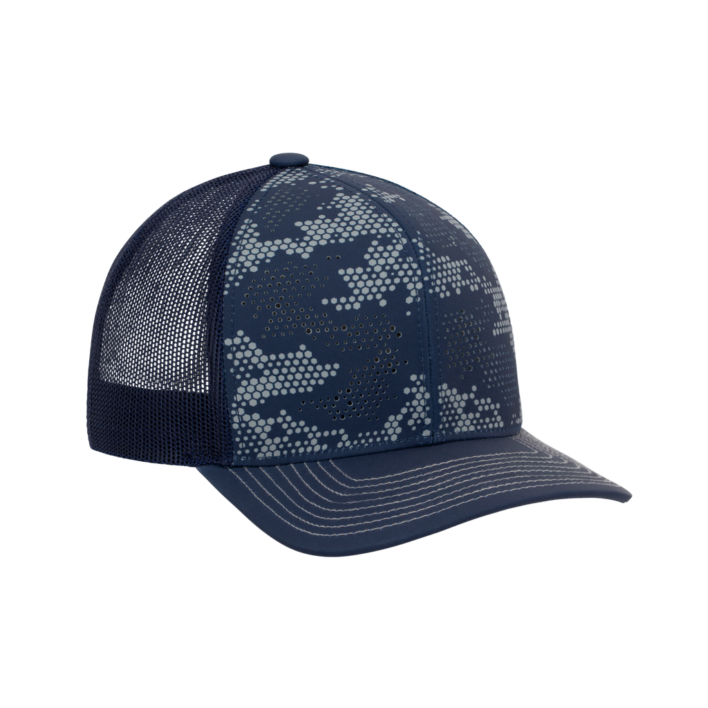 (DFW300PR) 6 Panel Urban Camo Trucker Cap