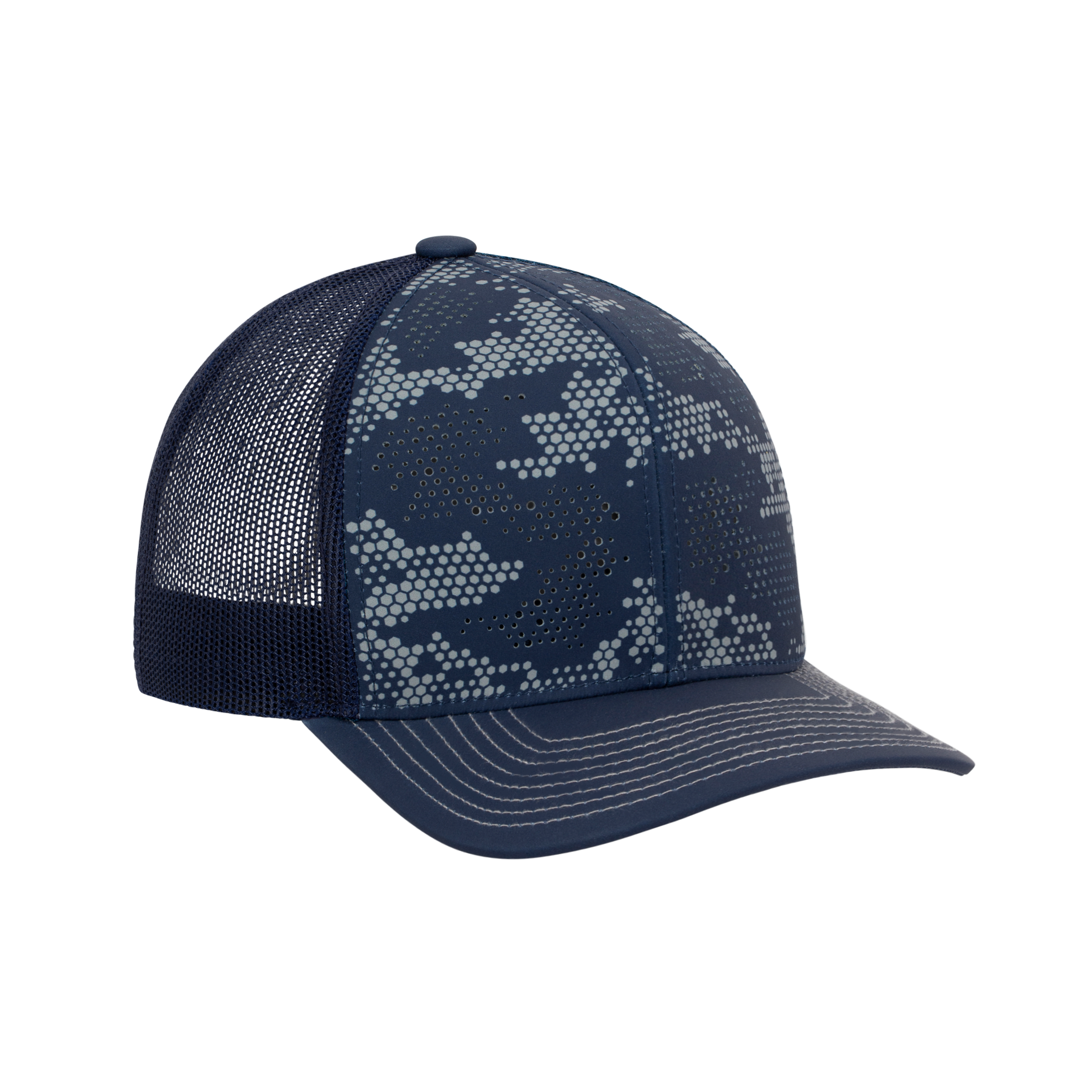 (DFW300PR) 6 Panel Urban Camo Trucker Cap