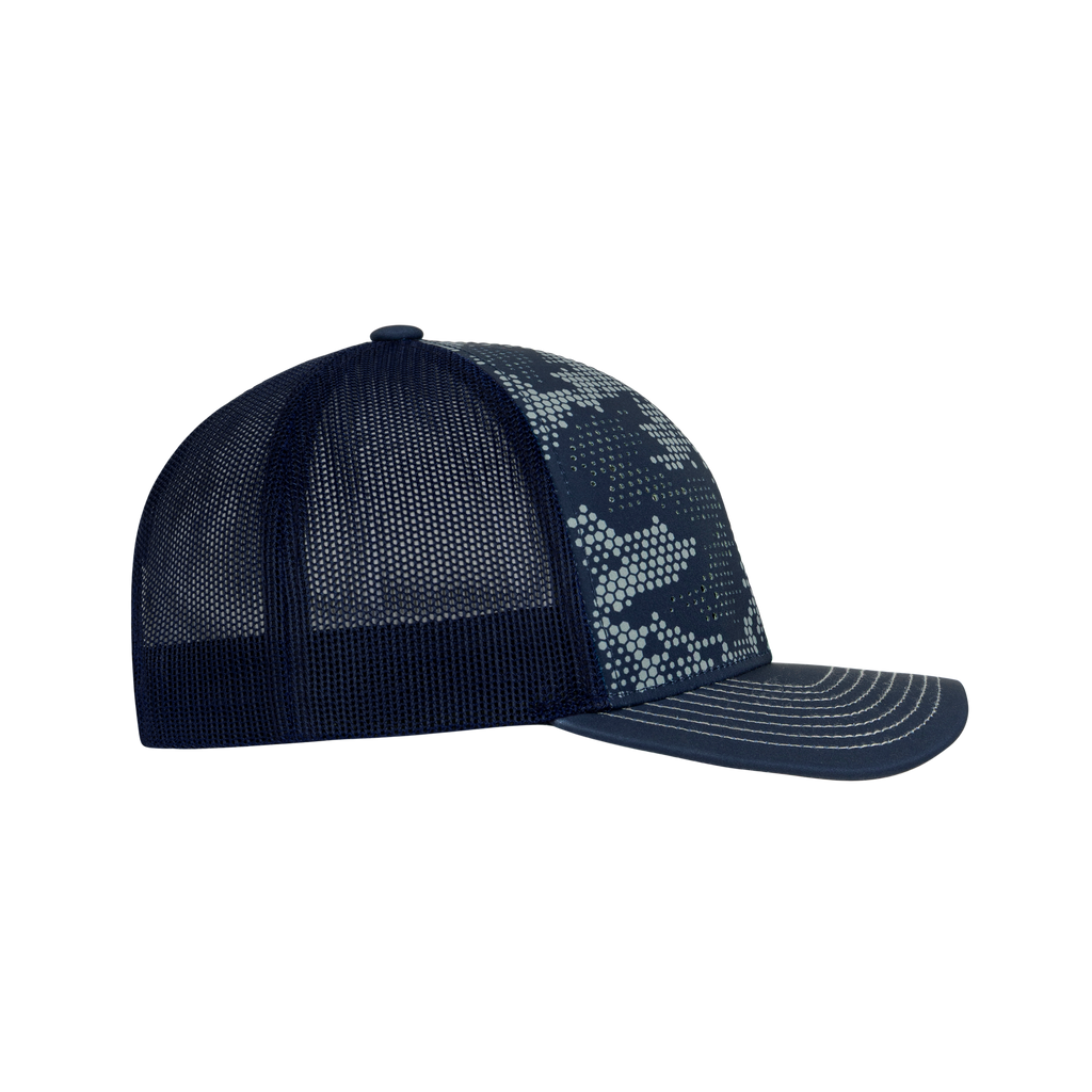 (DFW300PR) 6 Panel Urban Camo Trucker Cap