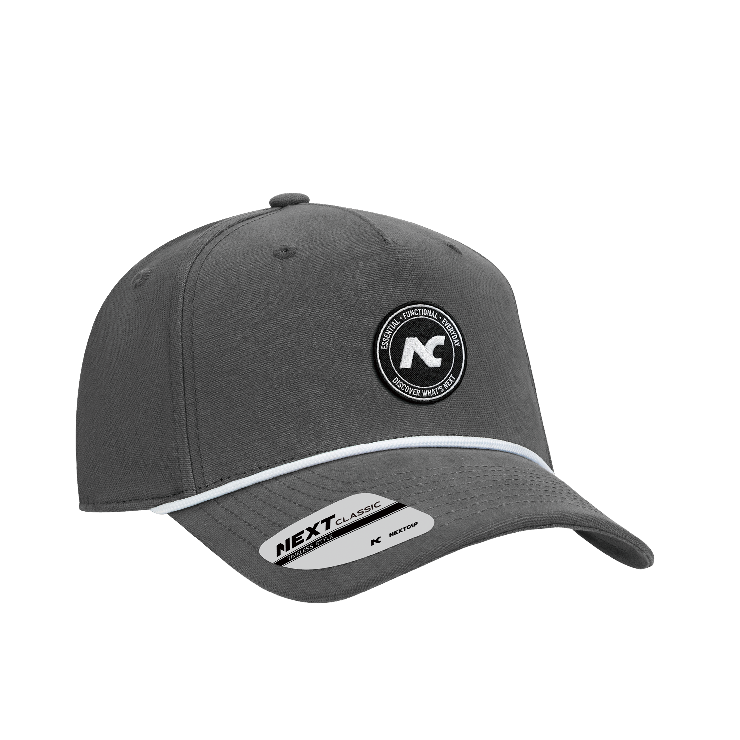 (LAX121V) Next Classic™ 5 Panel Cotton Rope Cap